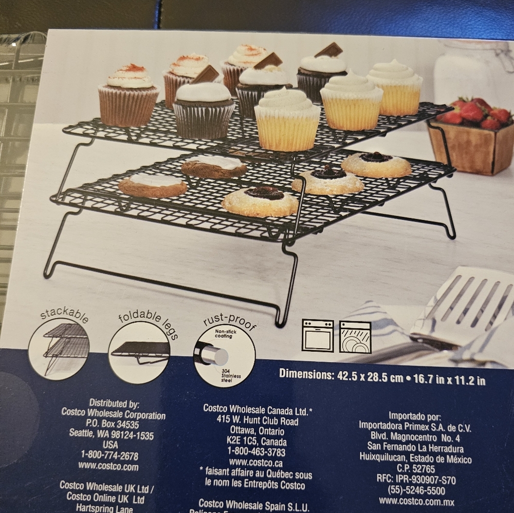 MIU Foldable & stackable Cooling Rack, 2-pack - Picture 2 of 4